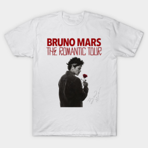 Bruno Mars Singer Albums Tee Front