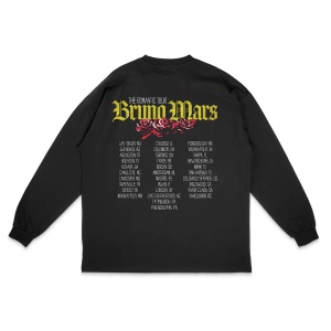 The Romantic Tour Tracklist Longsleeve Tee Back