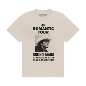 Berlin The Romantic Limited Edition Tour Tee - Ivory Front