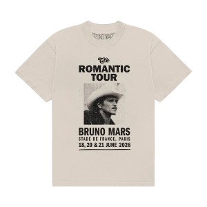 Paris The Romantic Limited Edition Tour Tee - Ivory Front